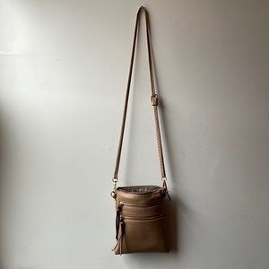 Tan Leather Crossbody Bag